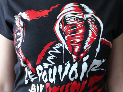 T-shirt "Le pouvoir au peuple" Black (Women) main photo