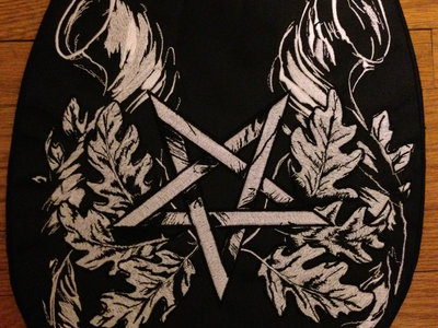 Pentagram & Oak Leaves Embroidered Back Patch main photo