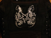 Pentagram & Oak Leaves Embroidered Back Patch photo 