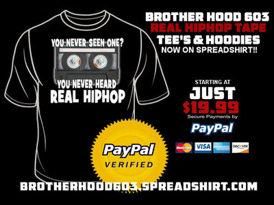Real HipHop On Cassette Collection @ brotherhood603.spreadshirt.com main photo