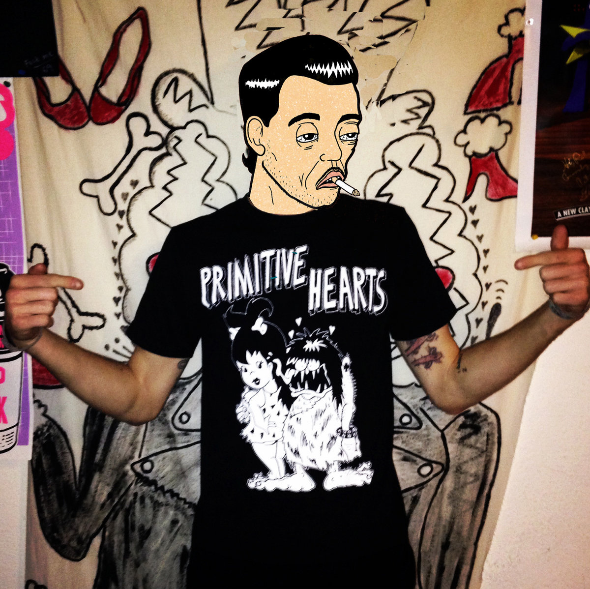 Primitive Hearts t-shirt Punk rock!