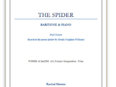 Spider, Piano and Baritone, PDF sheet music main photo