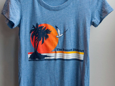 The Sunset District - Blue Vintage Beach Design - Men's Soft T-Shirt main photo