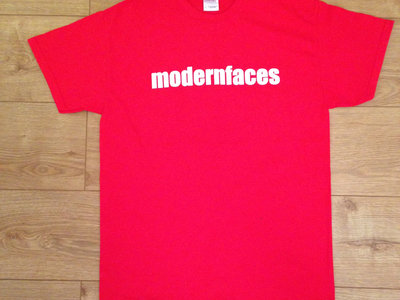 Modern Faces Print Red T-Shirt main photo