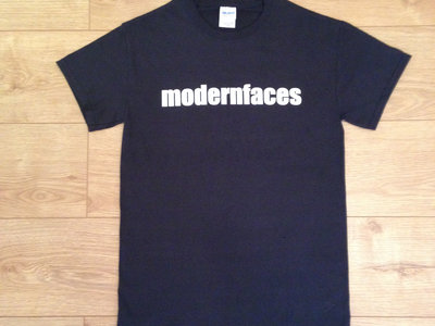 Modern Faces Print Black T-Shirt main photo