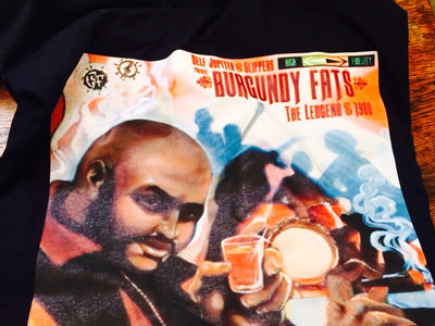 Burgundy Fats LP "The Legend of 1900" tee Art by Mear One main photo