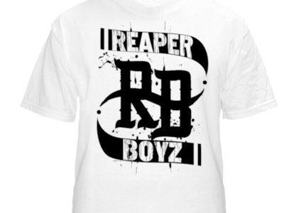 Reaper Boyz Logo T-Shirt (Black Logo on White Shirt) main photo