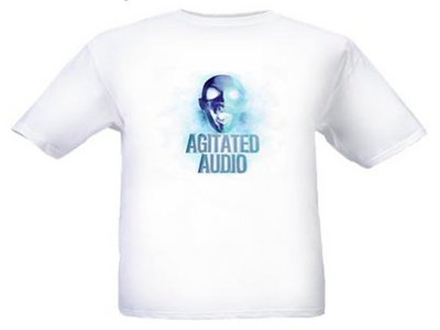 Agitated Audio T-shirt (Blue/White) main photo