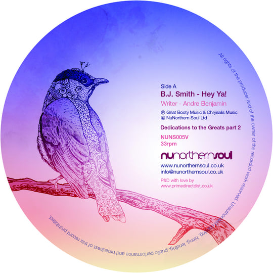 英10” Ben Smith Dedications To The Greats NUNS002V NuNorthernSoul /00200 Dedications to the Greats part 2 | B.J. Smith