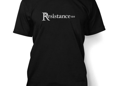 T-shirt noir Résistance [2.1] pour homme main photo