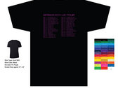 Official 2014 Spring Tour Shirt / Fluorescent Purple on Black Tee photo 