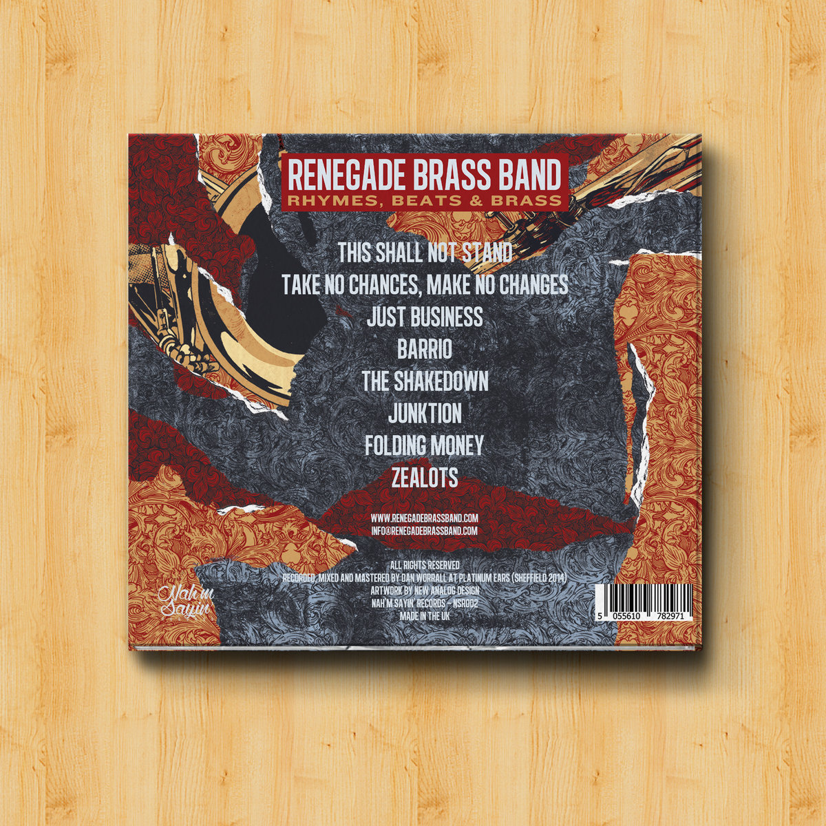 Renegade Brass Band / This Shall Not Stand b/w The Shakedown Renegade Brass Band / This Shall Not Stand b/w The Shakedown