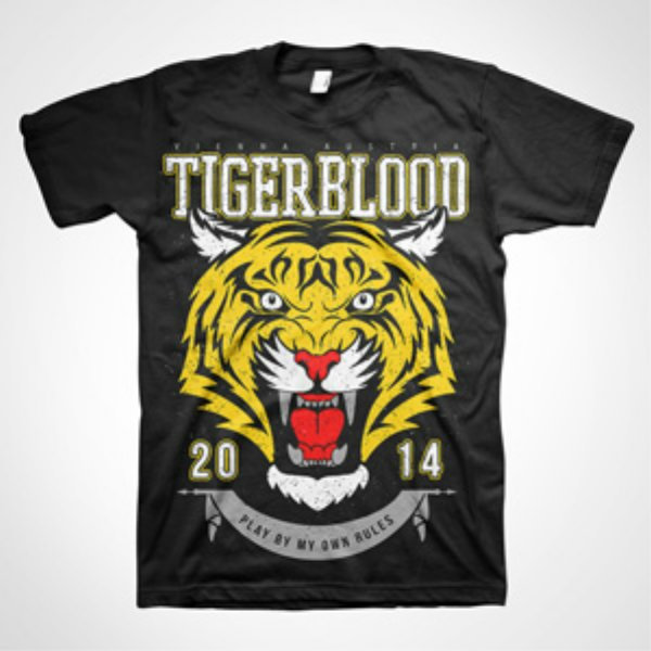 Tiger blood t store shirt