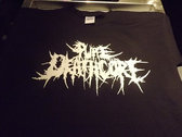Pure Deathcore (white logo) Black T-shirt photo 