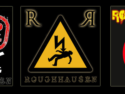 Roughhausen 5X5 inch vinyl stickers set of 3 main photo