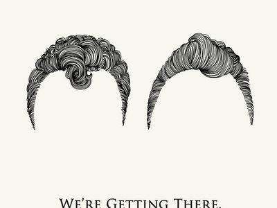 Poster featuring 'We're Getting There, Aren't We?' Cover Art main photo
