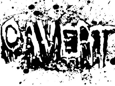 Caveat Splatter Logo Sticker *WHITE* ($0.50) main photo