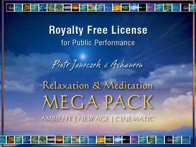 Royalty Free License for Public Performance of the "Relaxation & Meditation MEGA Pack" (30 Albums) main photo