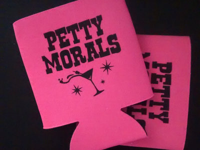 Pink/Black Petty Morals Martini Koozie main photo