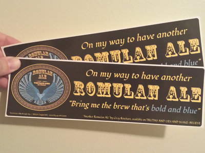 "Another Romulan Ale" Bumper Sticker main photo