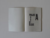 PROJECT A fanzine  -#1 roots issue- photo 