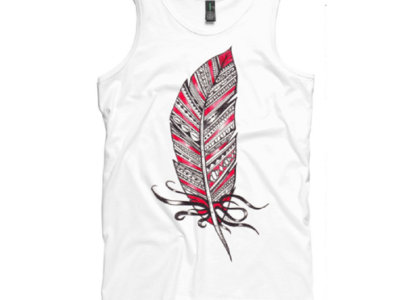 SOLDOUT! 'The Red Feather' White Fashion Singlet (+FREE DOWNLOAD) main photo