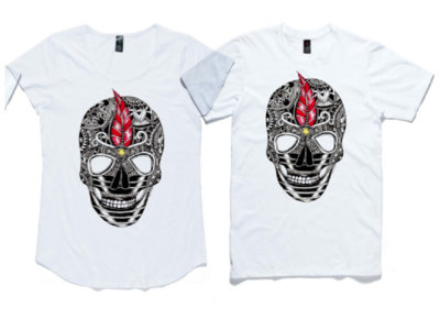 SOLDOUT! 'Skull Of Authenticity' White Fashion T-Shirt (+FREE DOWNLOAD) main photo