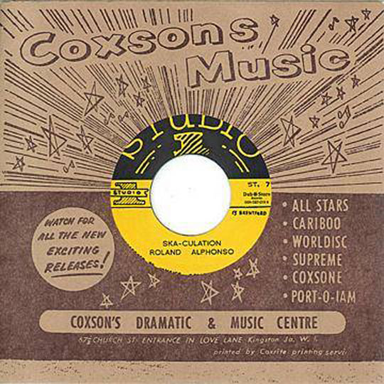 Roland Alphonso - Ska-Culation / Jack Sparrow - Ice Water (Studio