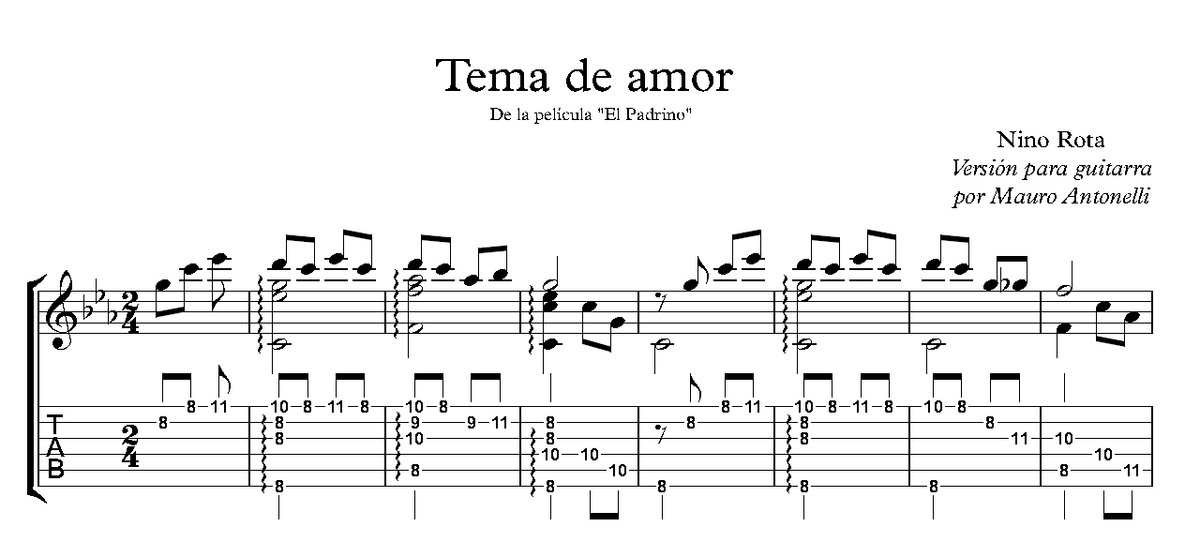 Tema de amor de \