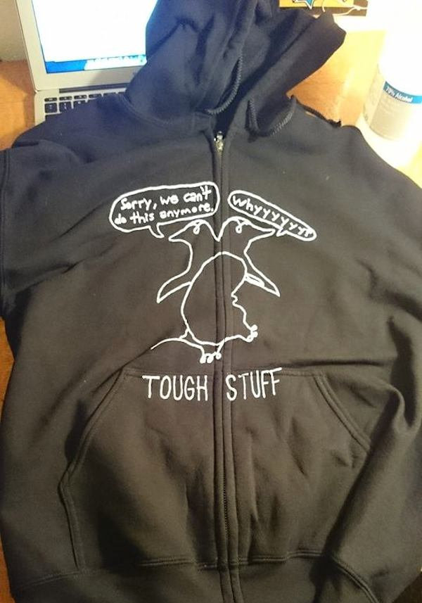 penguin zip hoodie
