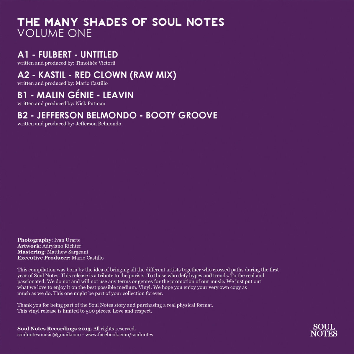 The Many Shades Of Soul Notes, Volume One - SN1206.1 | Various
