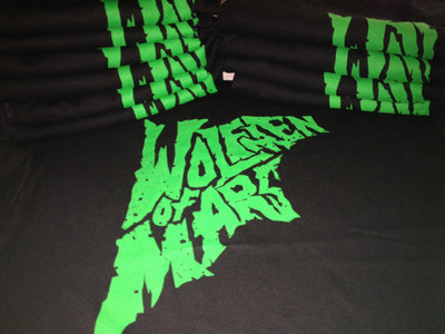 Wolfmen of Mars "Black T-shirt w/ Green Logo" main photo