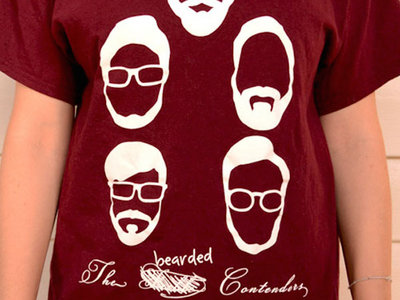 Bearded Contenders T-shirt (Maroon shirts with white print) main photo