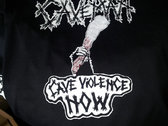 "Caveviolence Now" Shirt photo 
