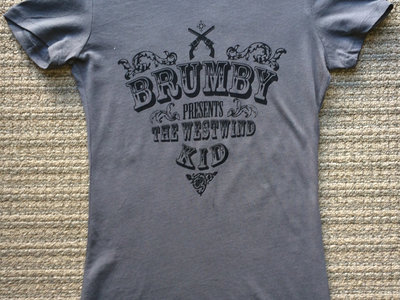 **25% OFF** Brumby's The Westwind Kid WOMENS T-shirt (black on grey) main photo