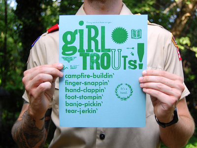 Girl Trouts Letterpress Poster main photo