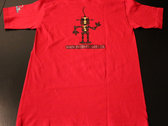 Freak Records T-shirt red (Green front Logo and different robot ) photo 