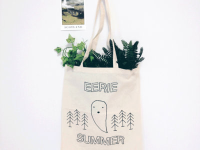 Organic Cotton Tote Bag with Ghost On It main photo