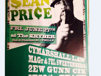 SEAN PRICE Concert Poster [4 CHARiTY: Exclusive Design//11"x17" Cardstock]] main photo