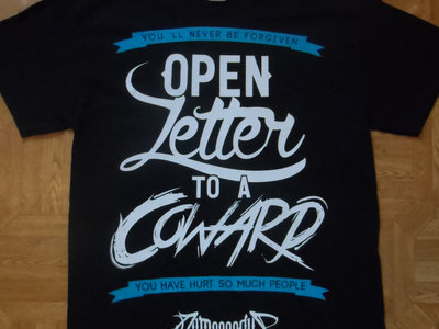 Open Letter To A Coward (black) - Lyrics main photo