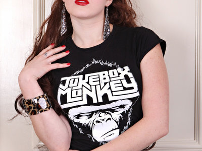 Jukebox Monkey Logo T-Shirt - Ladies main photo