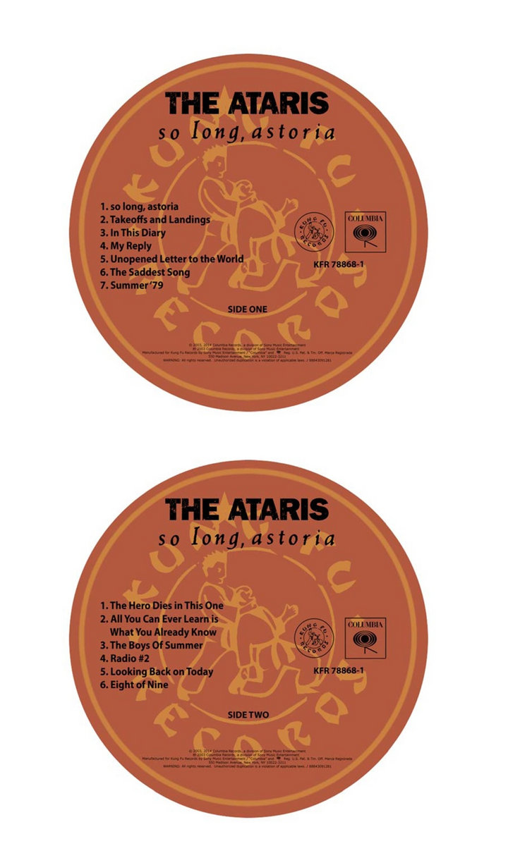 The Ataris / So Long, Astoria LPレコード The Ataris - So Long, Astoria [Vinyl] | RECORD STORE DAY
