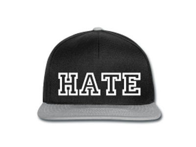 Hate Snapback Cap - Black / Gray main photo