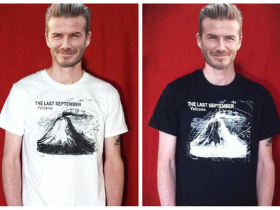 Volcano T-shirt, white main photo