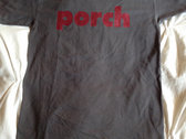 Porch Logo T-shirt (maroon logo on gray tee) photo 