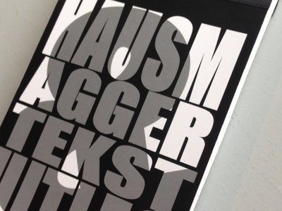 Hausmagger: Tekst&Uitleg Blocnote Zwart (deel1) main photo
