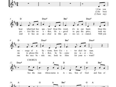 Lead Sheet See The Man Simply Sing