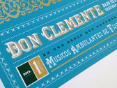 Don Clemente ( Tijuana Street musician ) silkscreen poster photo 