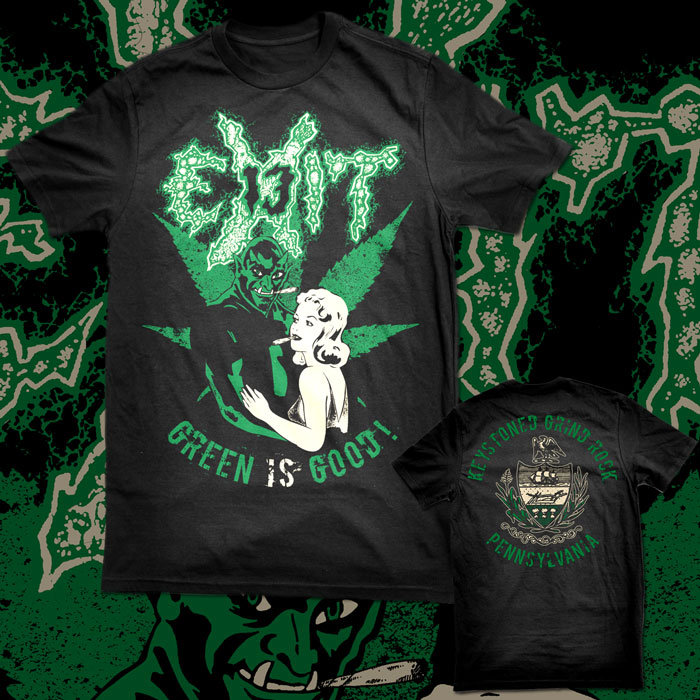 90s EXIT-13 Tシャツ EXIT 13 NAPALM DEATH EXIT 13 - Green Is Good T-SHIRT | Selfmadegod