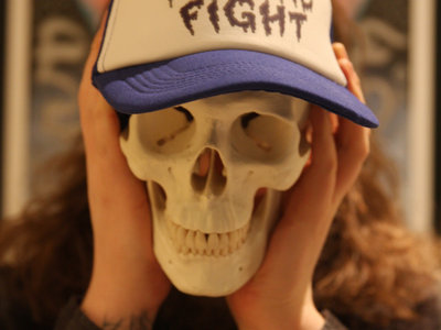 WIZARD FIGHT trucker hat blue SOLD OUT main photo